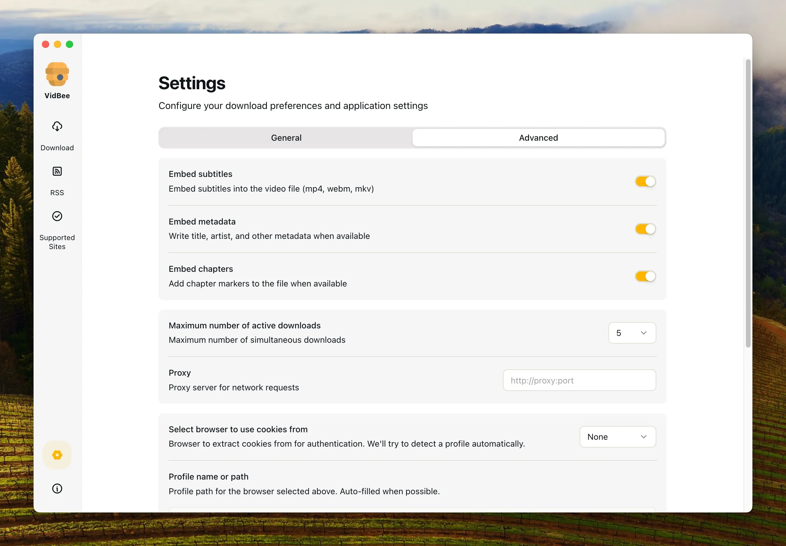 Modern interface