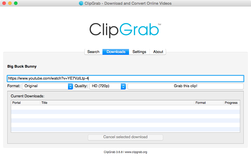 ClipGrab Interface Preview