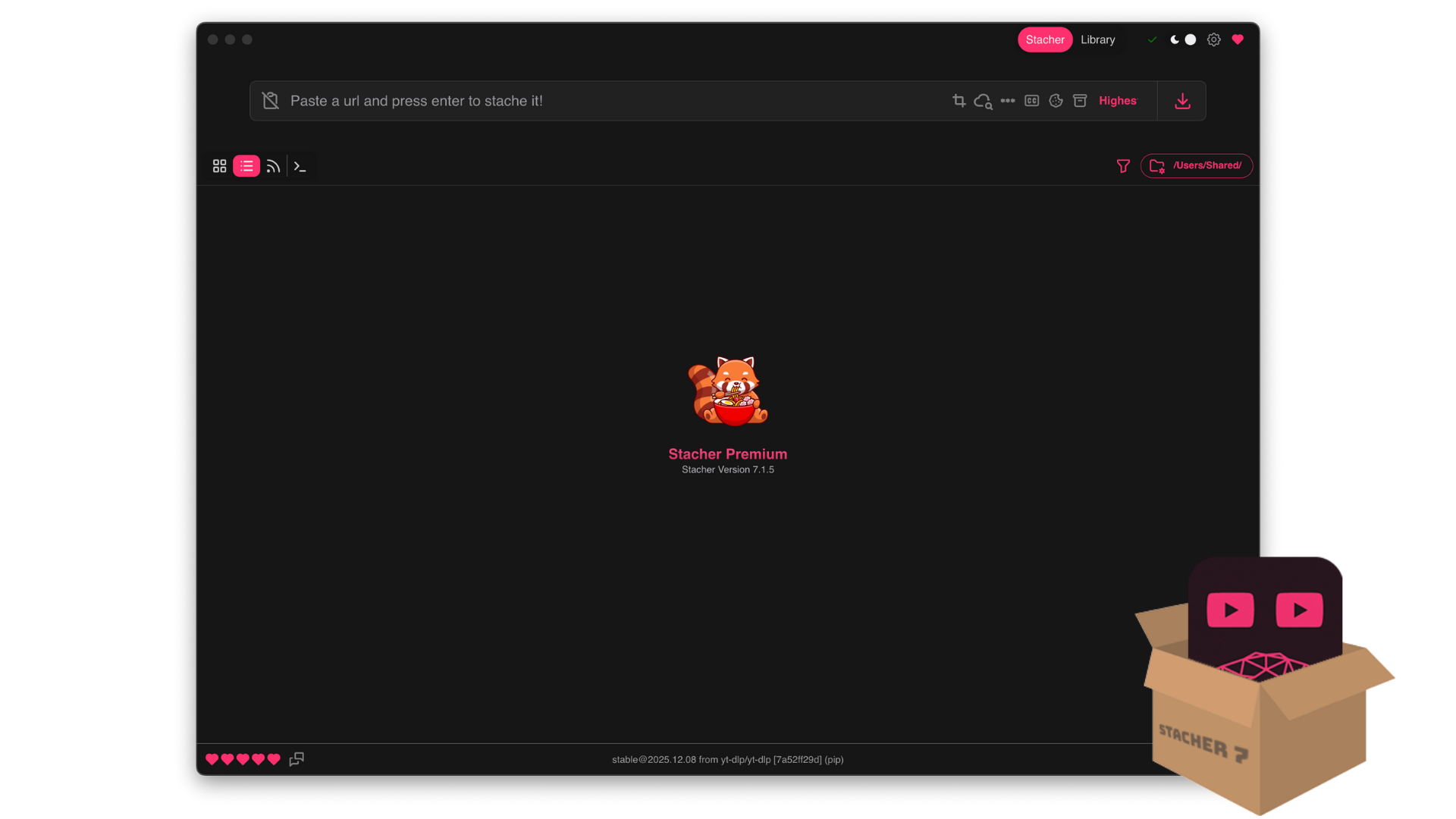 Stacher Interface Preview